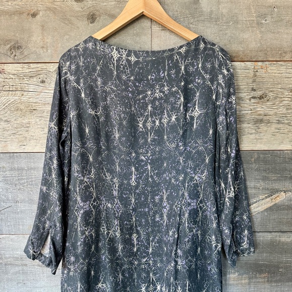 Baum und Pferdgarten Anthropologie Cupro Tunic‎ Dress 3/4 Zip Sleeve DE 38 US 8 - Picture 7 of 9